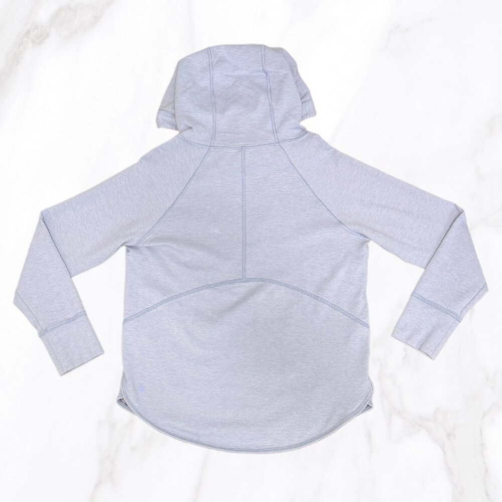 Lululemon Women's‎ Lavender Jersey Wrap Front Hoodie , Size 10 - Picture 3 of 8